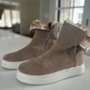 JSlides waterproof, fur lined sneaker boot